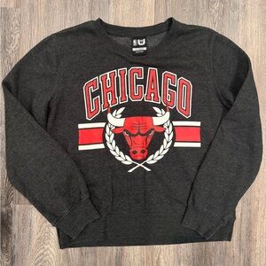 Retro NBA Chicago Bulls Crewneck Sweatshirt Mens X-Large Gray Long Sleeve